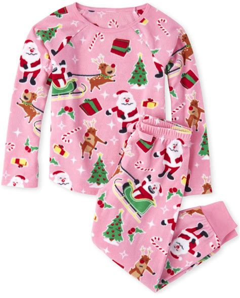 fleece childrens christmas pajamas